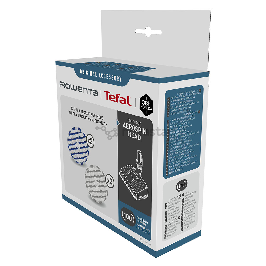 Tefal, X-Force Flex, 4 vnt. - Šluostės belaidžiam dulkių siurbliui