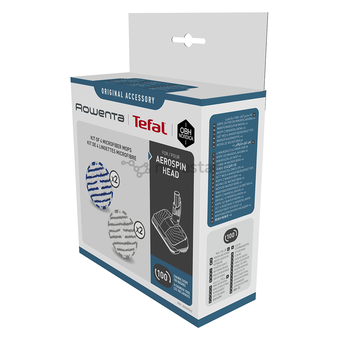 Tefal, X-Force Flex, 4 vnt. - Šluostės belaidžiam dulkių siurbliui