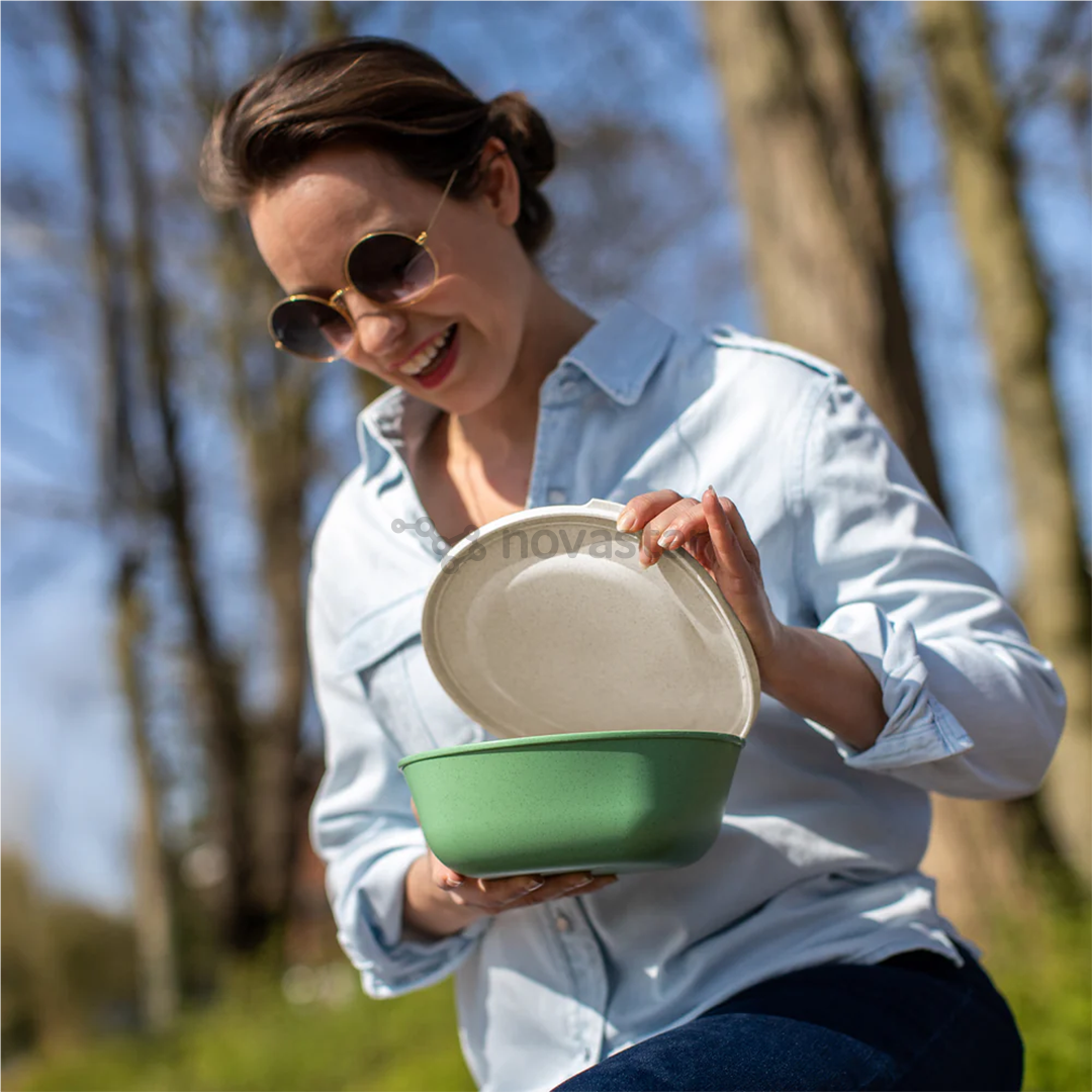 Koziol CONNECT BOX 1.3 L, green - Box with lid