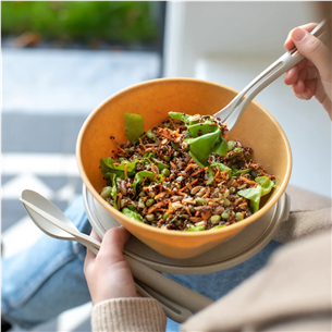 Koziol CONNECT BOX 1.3 L, brown - Box with lid