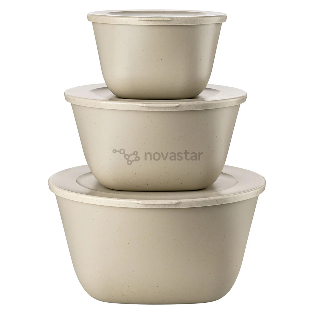 Koziol CONNECT BOX SET STOCKHOLM, set of 3, light brown - Box set