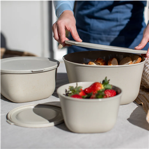 Koziol CONNECT BOX SET STOCKHOLM, set of 3, light brown - Box set