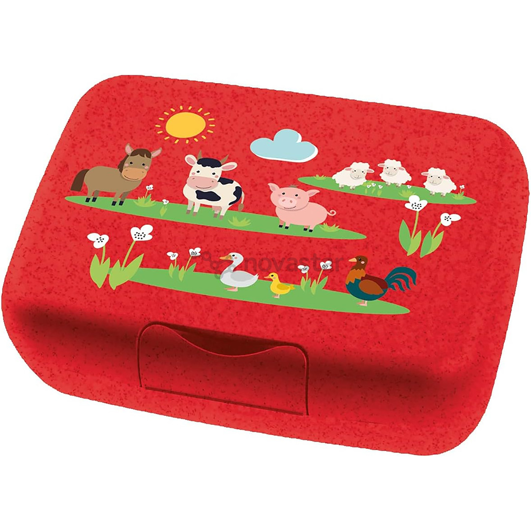 Koziol Candy L Farm, red - Lunch box