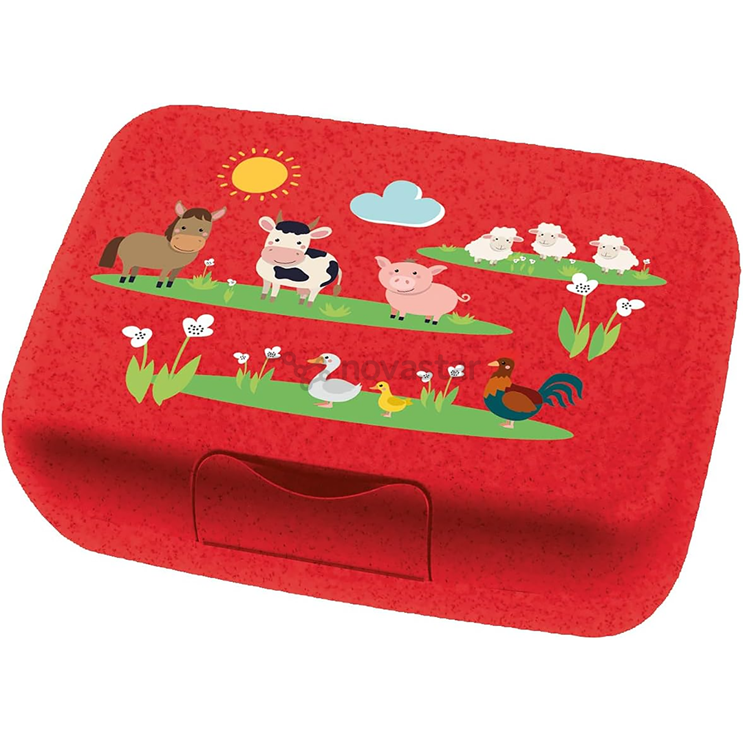 Koziol Candy L Farm, red - Lunch box