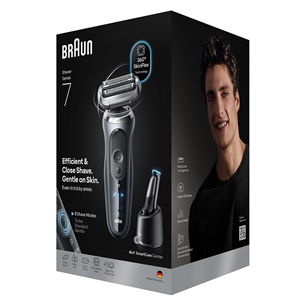 Braun, series 7, Wet & Dry, grey - Shaver