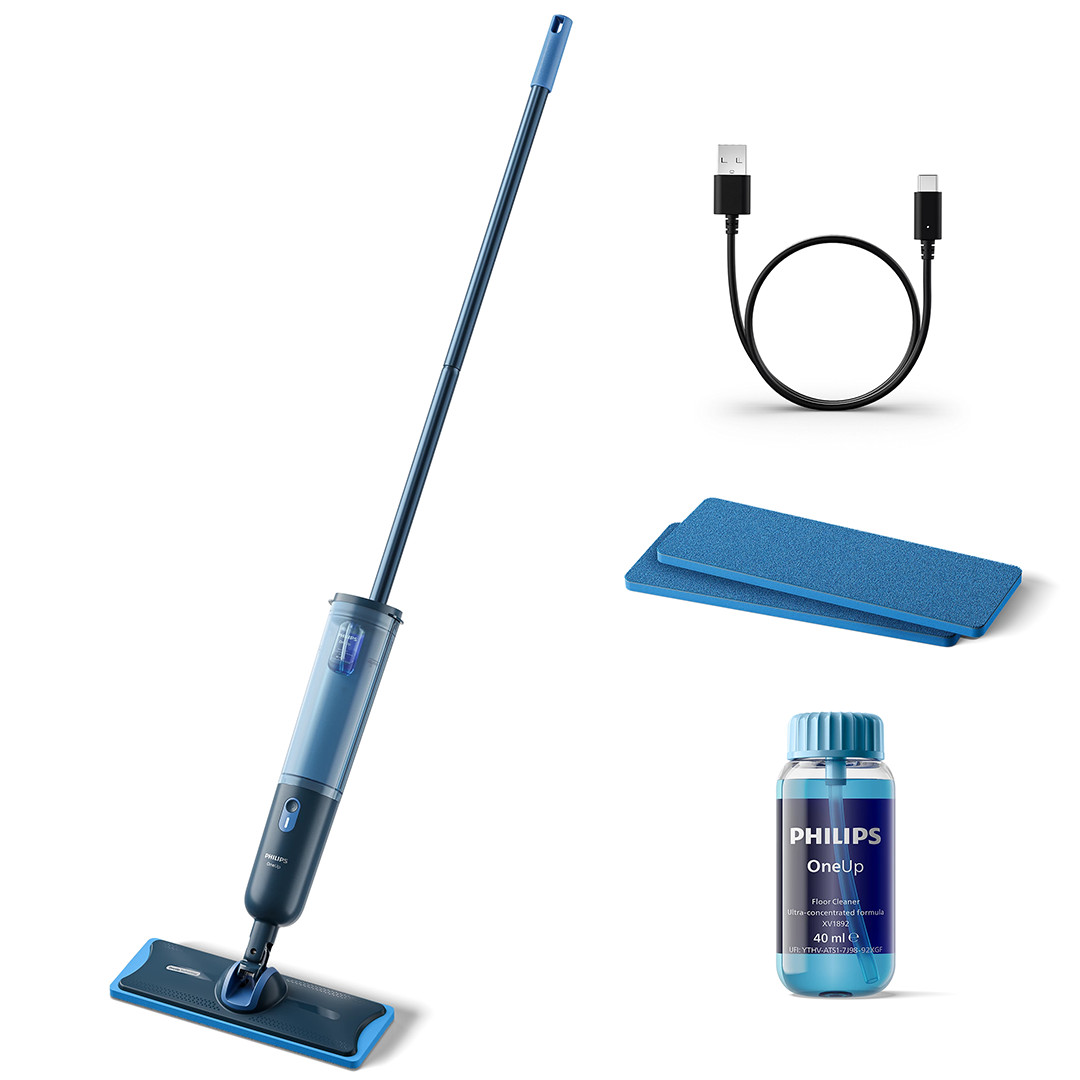 Philips OneUp 3000 Series, blue - Electrical mop