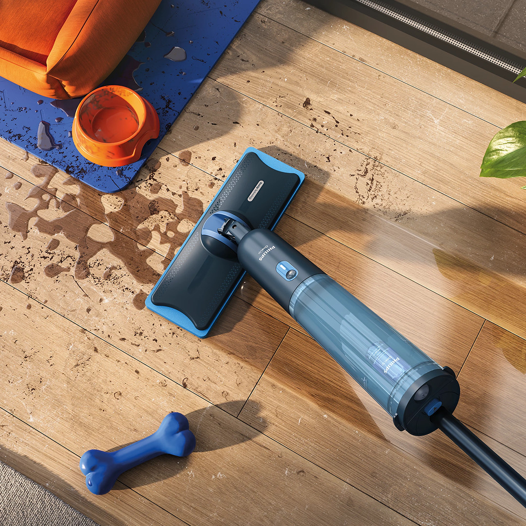 Philips OneUp 3000 Series, blue - Electrical mop