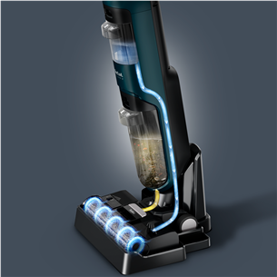 Tefal X-Clean 2, 2-in-1, Wet & Dry, žalias - Belaidis siurblys kietoms grindims