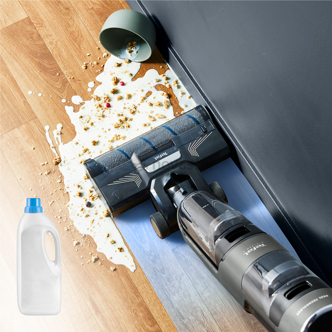 Tefal X-Clean 4, сухая и влажная уборка, серый - Беспроводной пылесос для твердых полов