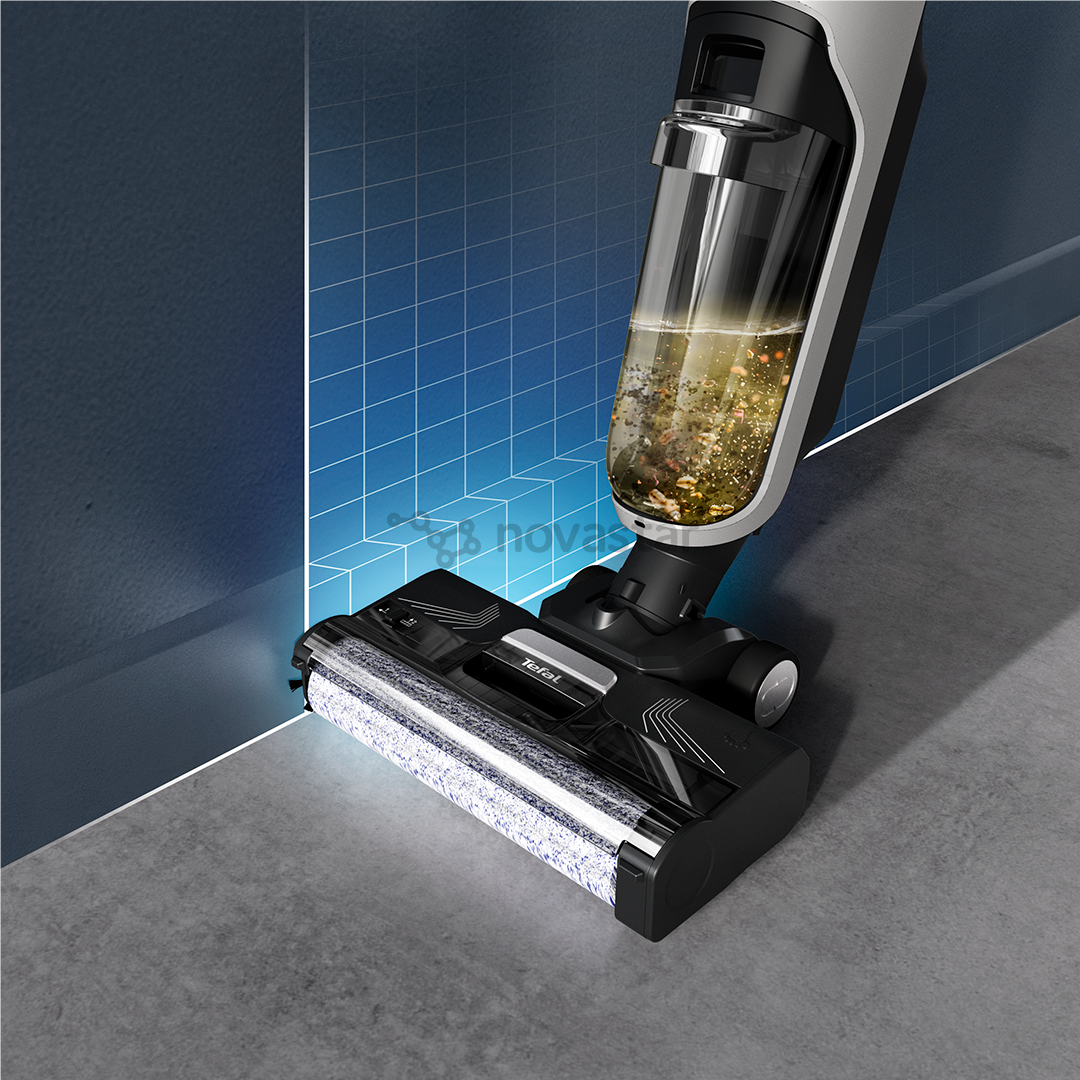 Tefal X-Clean 4, сухая и влажная уборка, серый - Беспроводной пылесос для твердых полов