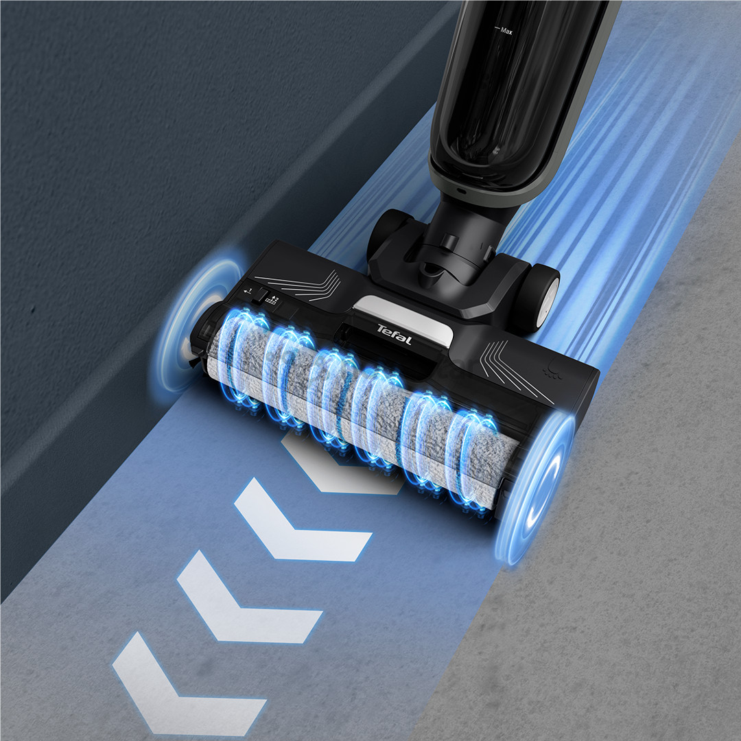 Tefal X-Clean 4, сухая и влажная уборка, серый - Беспроводной пылесос для твердых полов