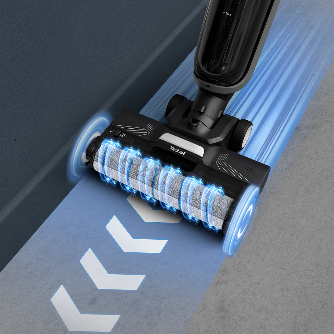 Tefal X-Clean 4, сухая и влажная уборка, серый - Беспроводной пылесос для твердых полов
