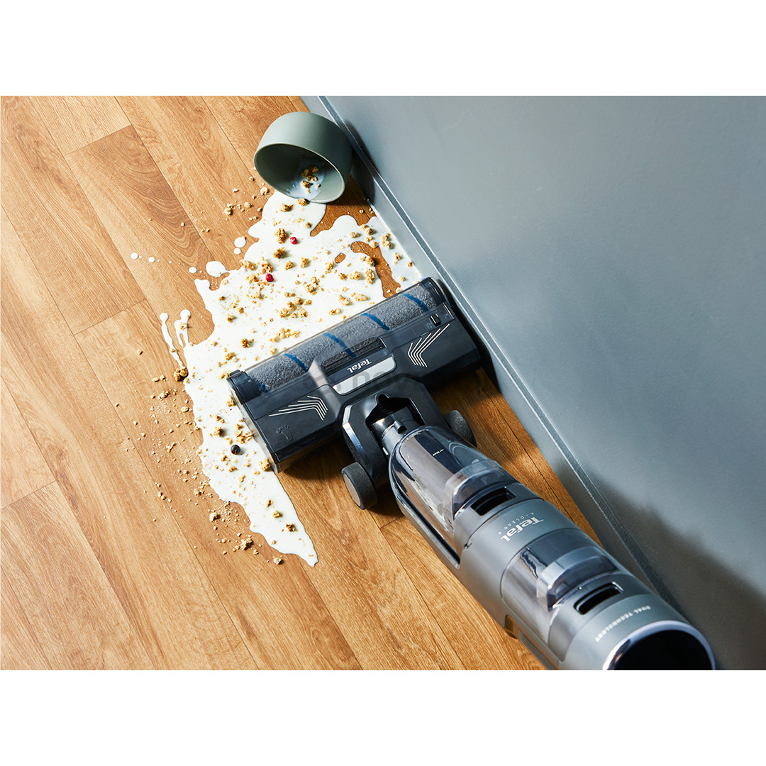 Tefal X-Clean 4, сухая и влажная уборка, серый - Беспроводной пылесос для твердых полов