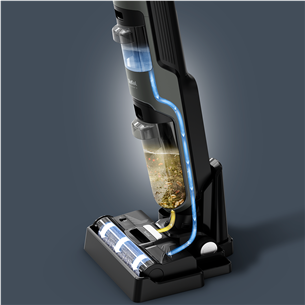 Tefal X-Clean 4, сухая и влажная уборка, серый - Беспроводной пылесос для твердых полов