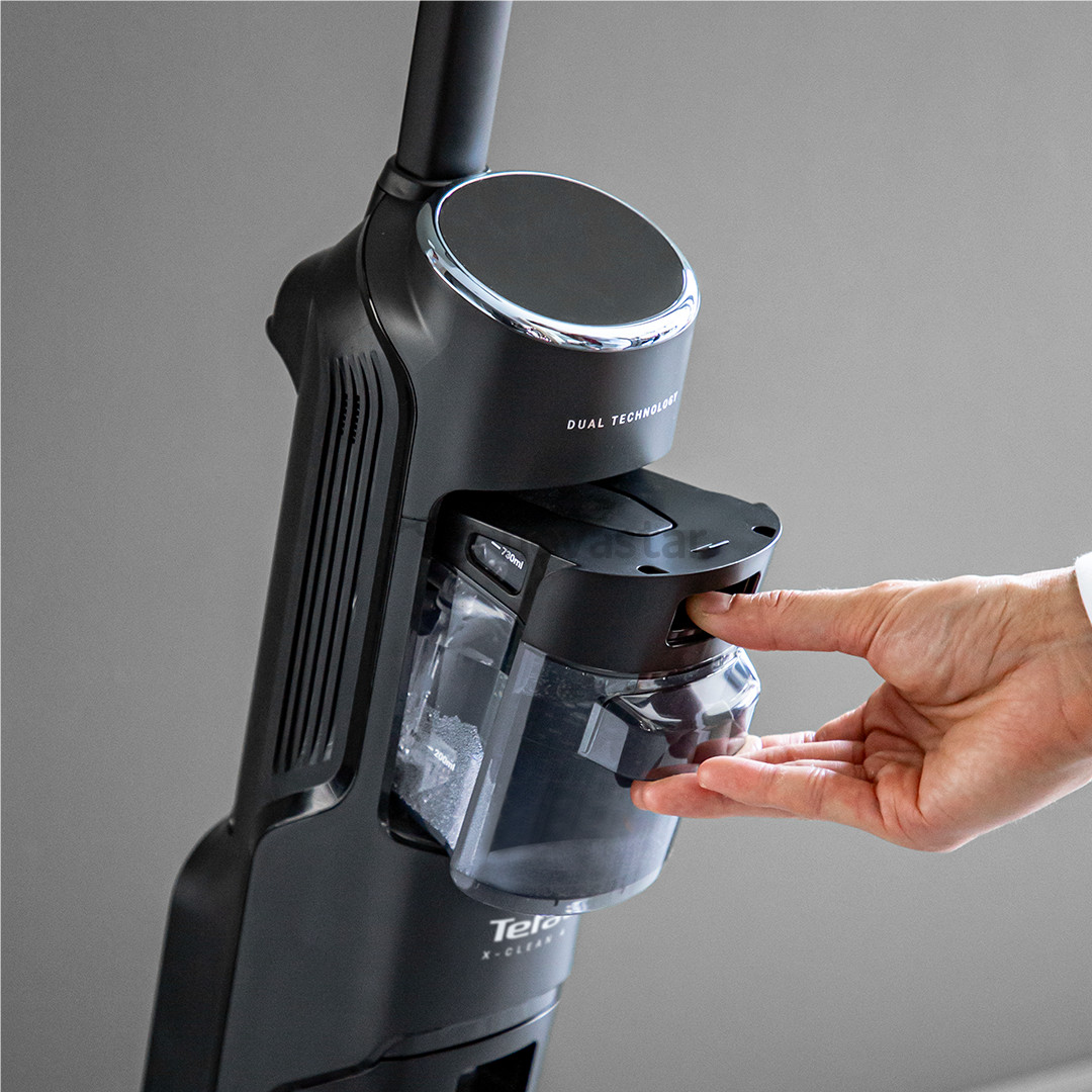 Tefal X-Clean 4, сухая и влажная уборка, серый - Беспроводной пылесос для твердых полов