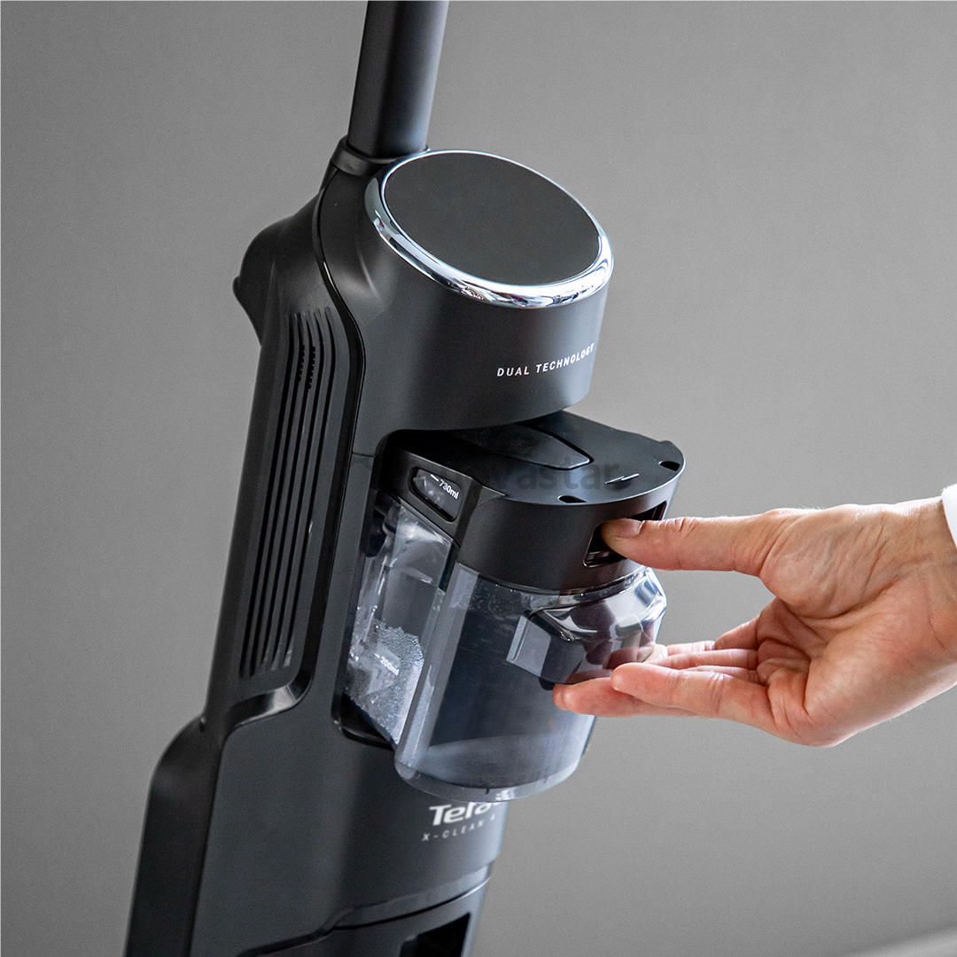Tefal X-Clean 4, сухая и влажная уборка, серый - Беспроводной пылесос для твердых полов
