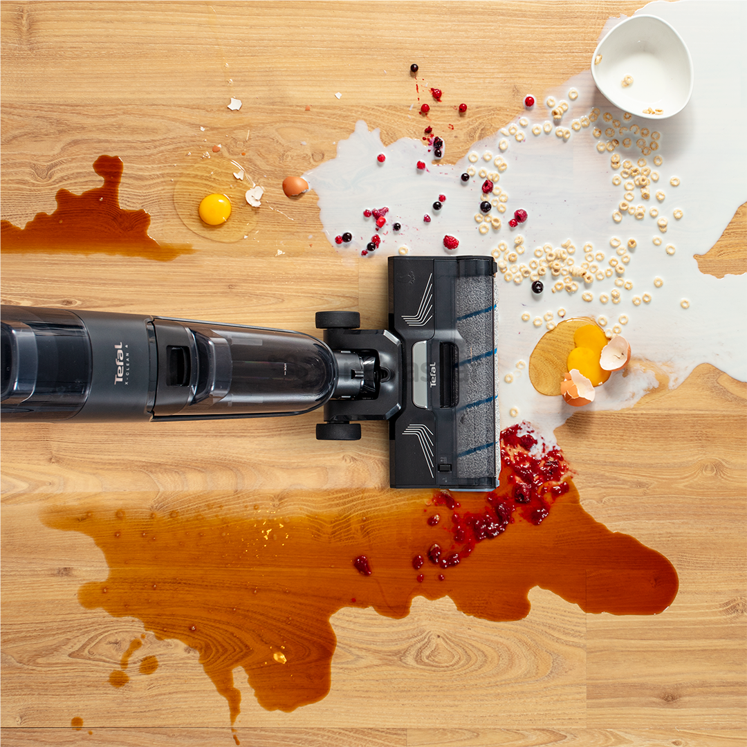 Tefal X-Clean 4, сухая и влажная уборка, серый - Беспроводной пылесос для твердых полов