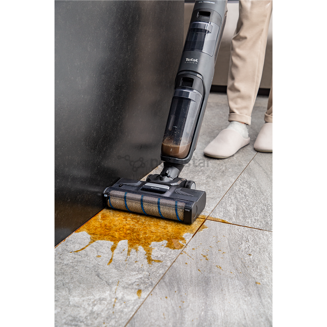 Tefal X-Clean 4, сухая и влажная уборка, серый - Беспроводной пылесос для твердых полов