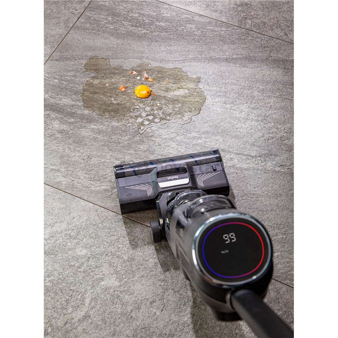 Tefal X-Clean 4, сухая и влажная уборка, серый - Беспроводной пылесос для твердых полов