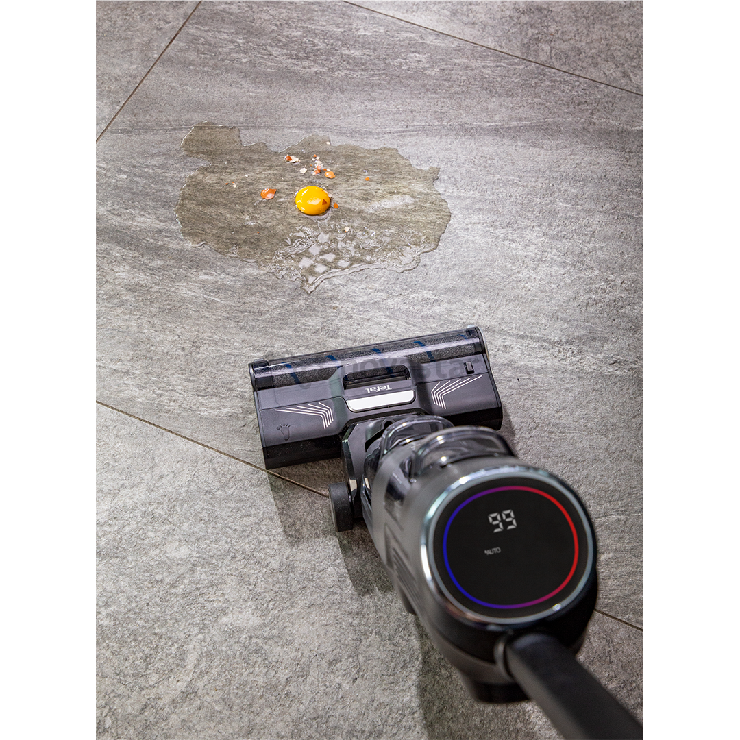 Tefal X-Clean 4, сухая и влажная уборка, серый - Беспроводной пылесос для твердых полов