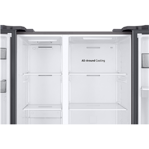 Samsung, NoFrost, 578 L, aukštis 178 cm, sidabro spalvos - SBS Šaldytuvas