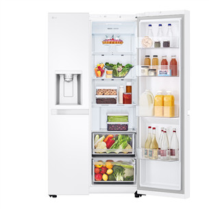 LG, Water & Ice Dispenser, 638 L, aukštis 179 cm, baltas - SBS Šaldytuvas