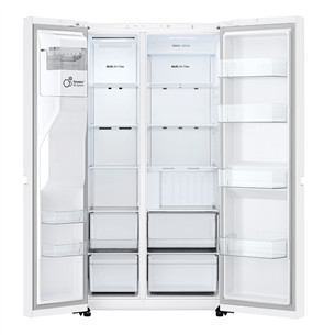 LG, Water & Ice Dispenser, 638 L, aukštis 179 cm, baltas - SBS Šaldytuvas