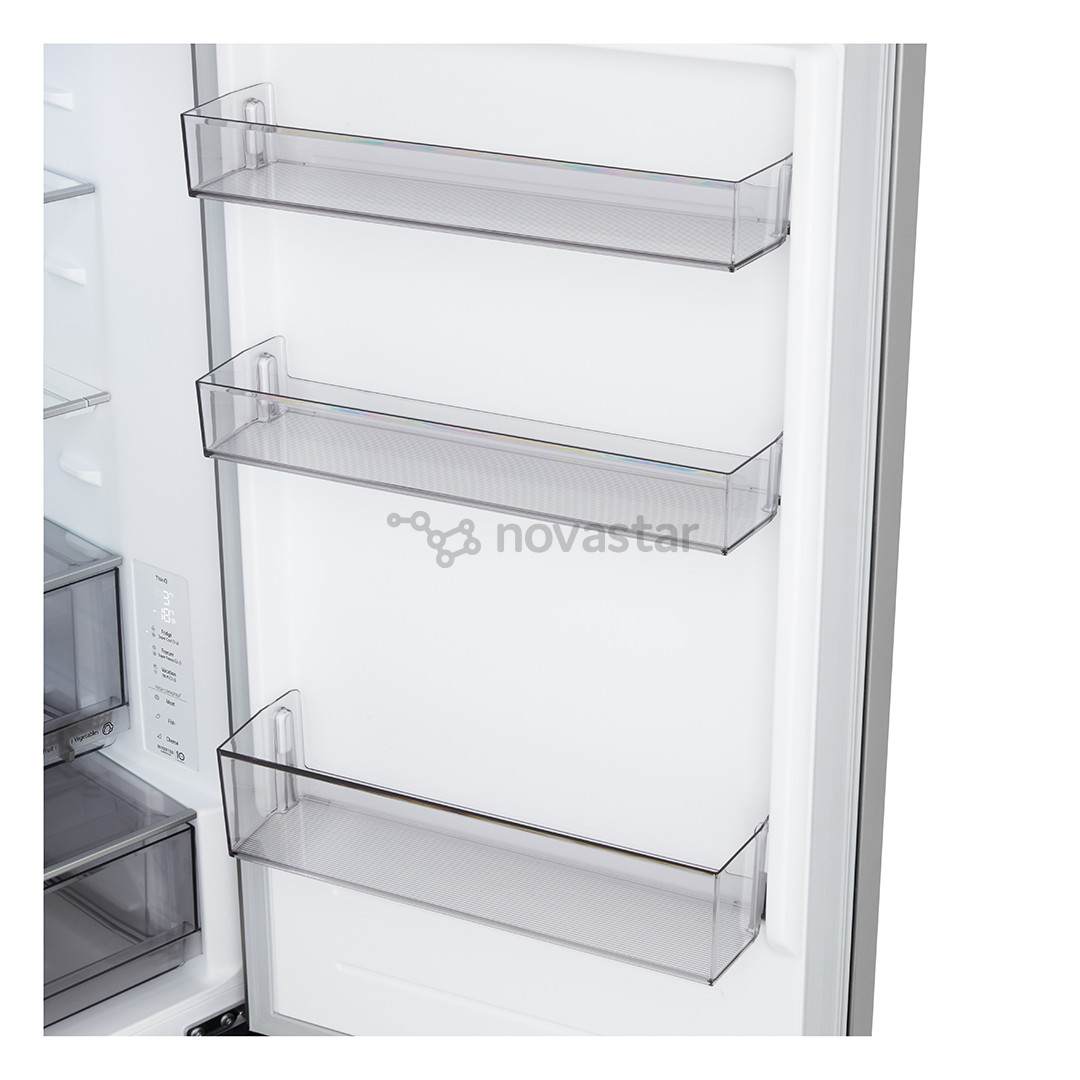 LG, NoFrost, 333 L, aukštis 186 cm, sidabro spalvos - Šaldytuvas