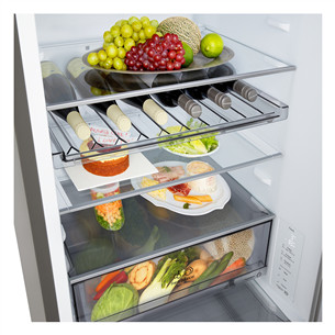 LG, NoFrost, 333 L, aukštis 186 cm, sidabro spalvos - Šaldytuvas