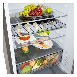 LG, NoFrost, 333 L, aukštis 186 cm, sidabro spalvos - Šaldytuvas