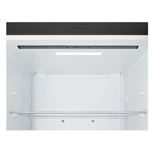 LG, NoFrost, 375 L, aukštis 203 cm, juodo nerūdijančio plieno - Šaldytuvas