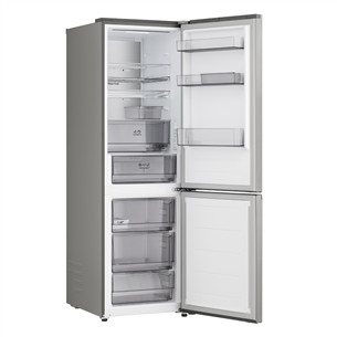 LG, NoFrost, 333 L, aukštis 186 cm, sidabro spalvos - Šaldytuvas