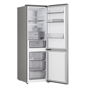 LG, NoFrost, 333 L, aukštis 186 cm, sidabro spalvos - Šaldytuvas