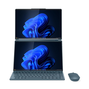Lenovo Yoga Book 9i Gen 10, 14'', WQXGA+, OLED, 120 Hz, Ultra 7, 32 GB, 1 TB, W11P, ENG, mėlynas - Nešiojamasis kompiuteris
