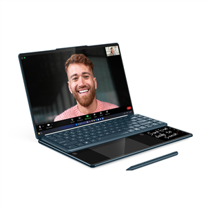 Lenovo Yoga Book 9i Gen 10, 14'', WQXGA+, OLED, 120 Hz, Ultra 7, 32 GB, 1 TB, W11P, ENG, mėlynas - Nešiojamasis kompiuteris