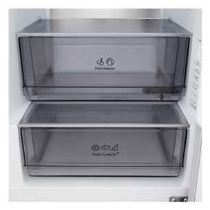 LG, NoFrost, 333 L, aukštis 186 cm, baltas - Šaldytuvas