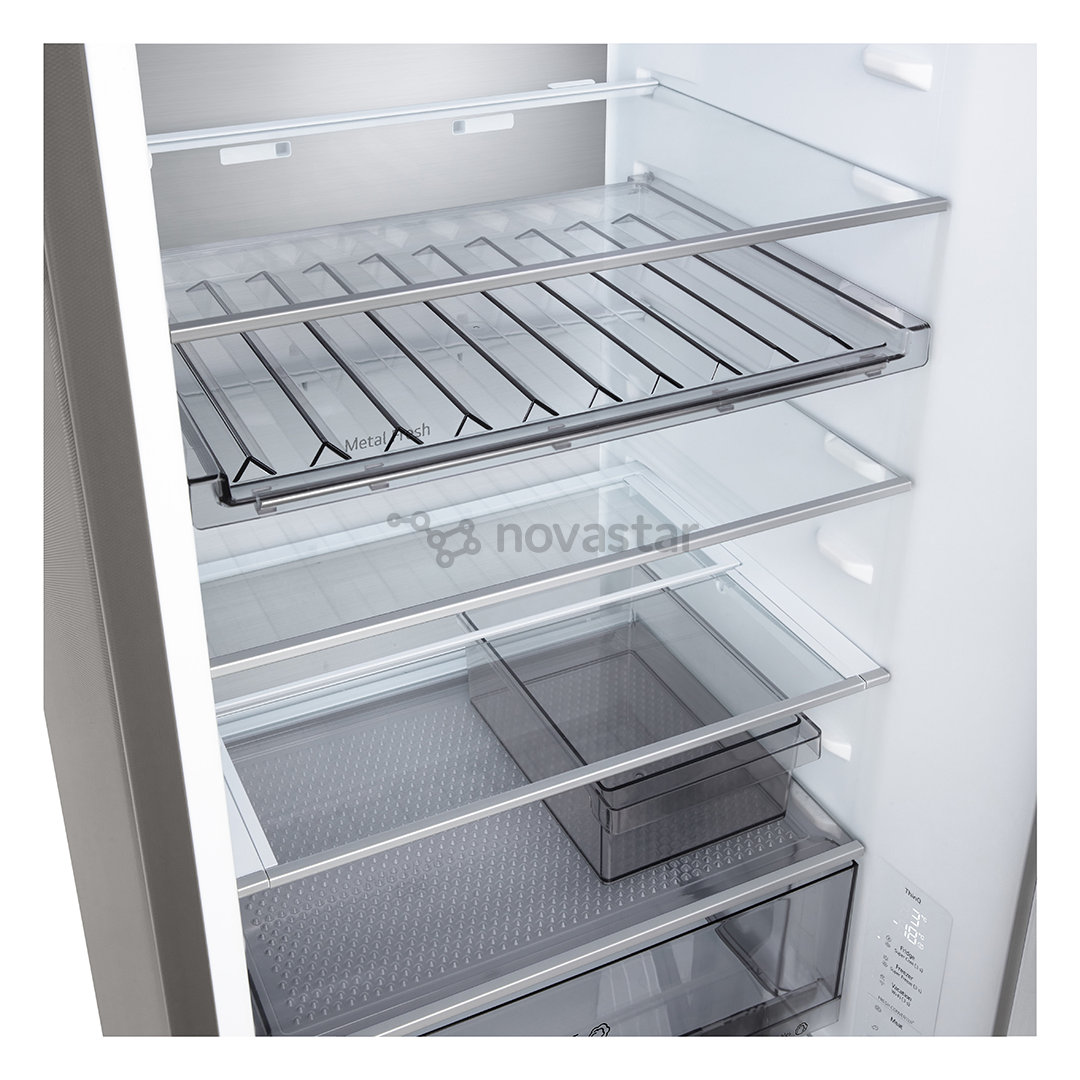 LG, NoFrost, 375 L, aukštis 203 cm, sidabro spalvos - Šaldytuvas