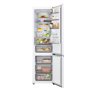 LG, NoFrost, 375 L, height 203 cm, white - Refrigerator