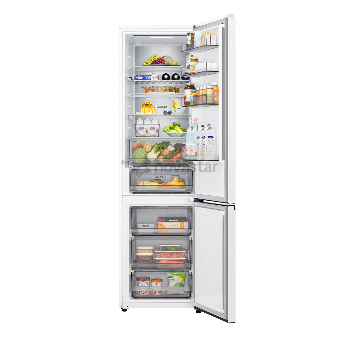 LG, NoFrost, 375 L, height 203 cm, white - Refrigerator