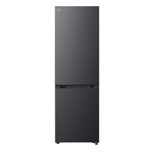 LG, Total No Frost, 333 L, height 186 cm, matte black - Refrigerator GBBSJ10EEP.AEPQEUZ