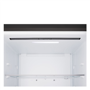 LG, Total No Frost, 333 L, aukštis 186 cm, matinis juodas - Šaldytuvas