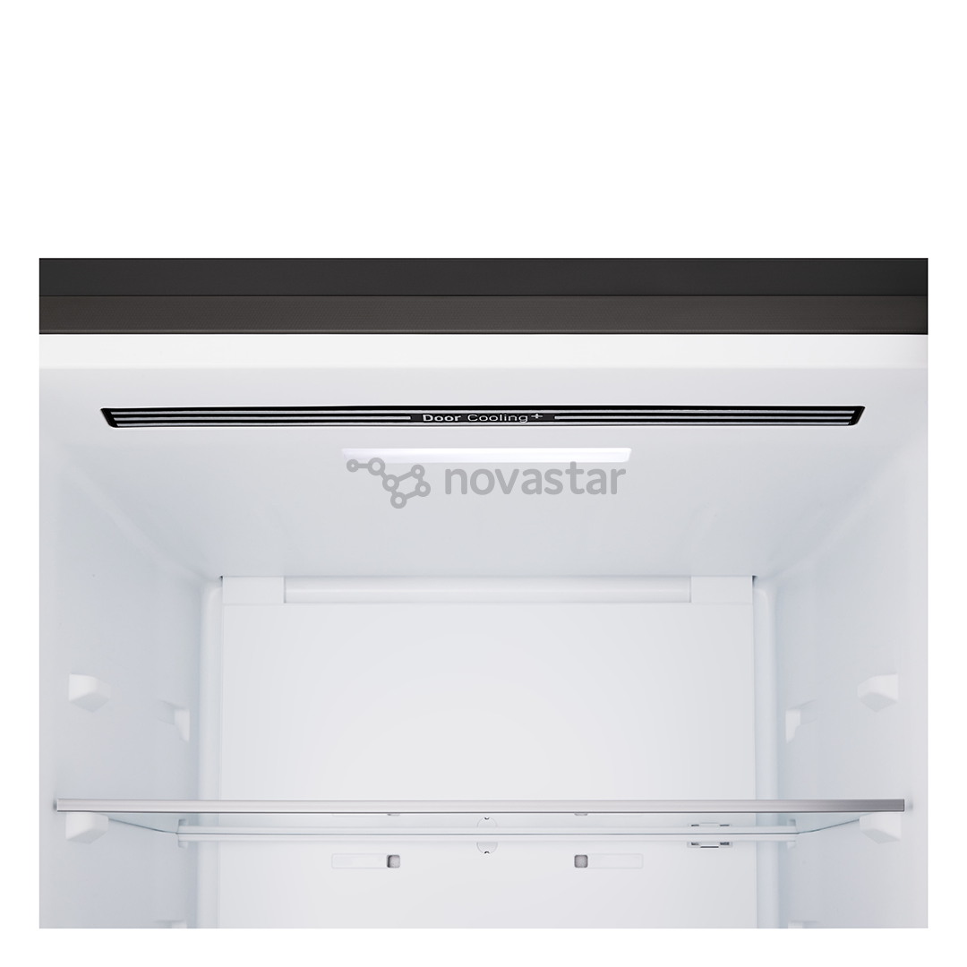 LG, Total No Frost, 333 L, aukštis 186 cm, matinis juodas - Šaldytuvas