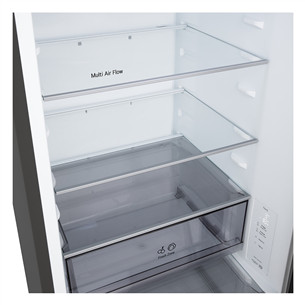 LG, Total No Frost, 333 L, aukštis 186 cm, matinis juodas - Šaldytuvas