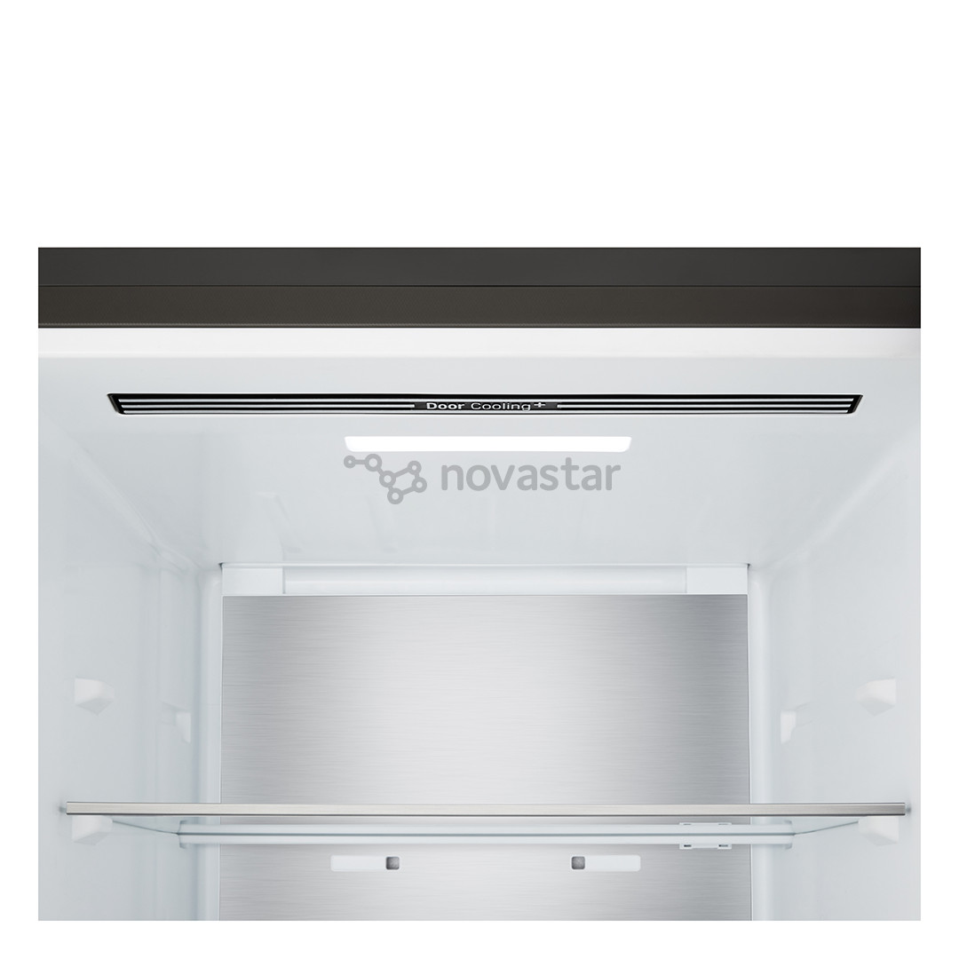 LG, Total No Frost, 375 L, aukštis 203 cm, juodo nerūdijančio plieno - Šaldytuvas