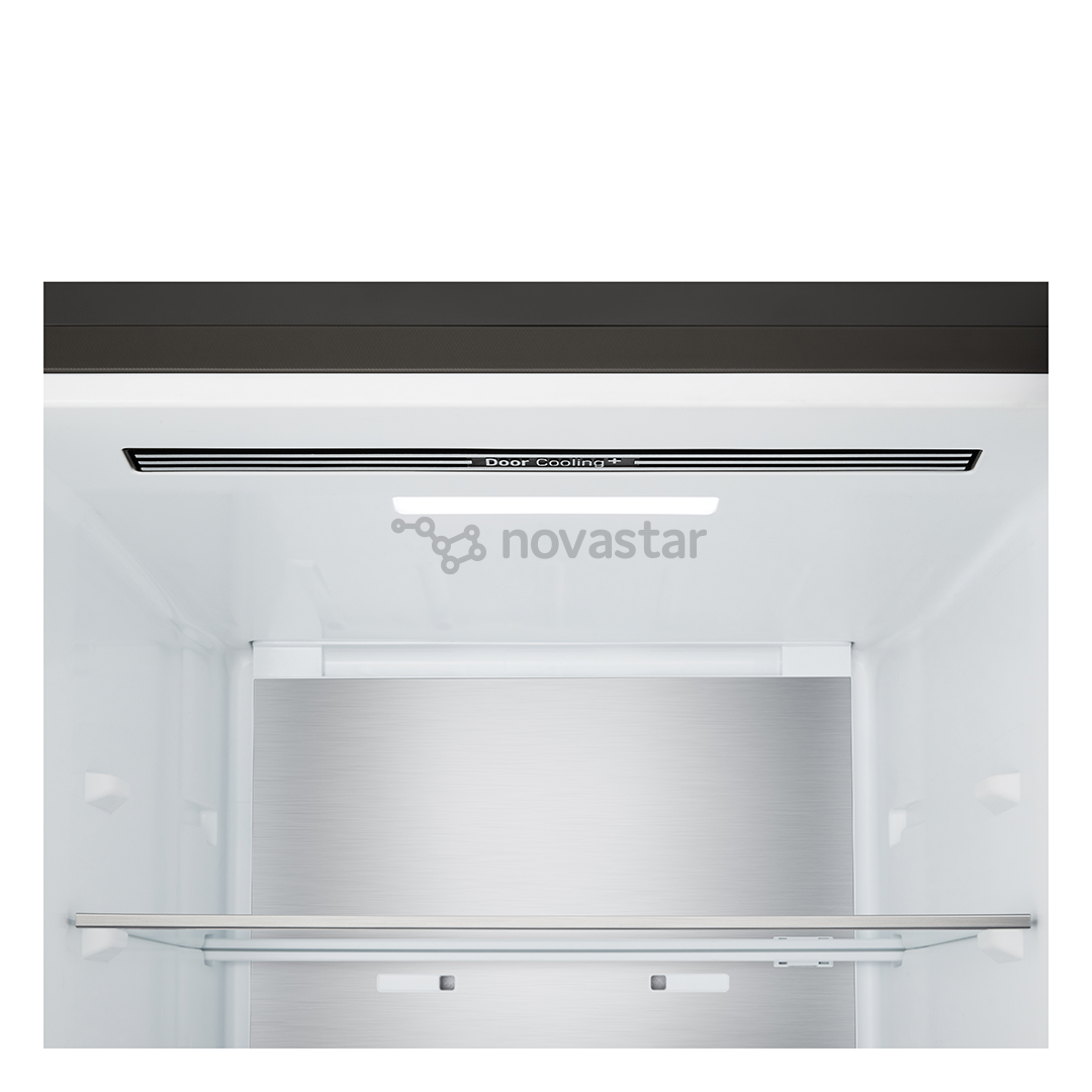 LG, Total No Frost, 375 L, aukštis 203 cm, juodo nerūdijančio plieno - Šaldytuvas