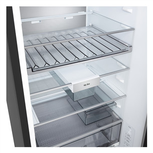LG, Total No Frost, 375 L, aukštis 203 cm, juodo nerūdijančio plieno - Šaldytuvas