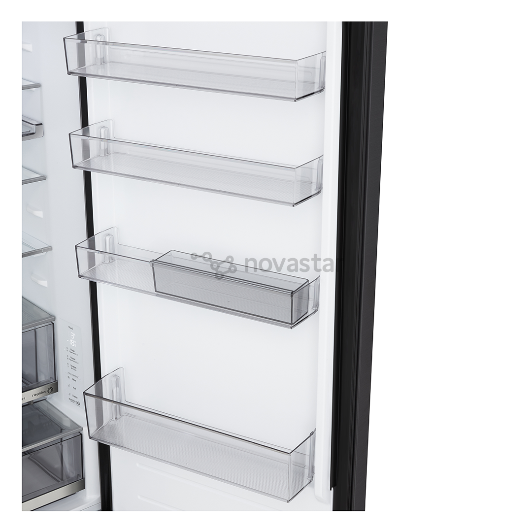 LG, Total No Frost, 375 L, aukštis 203 cm, juodo nerūdijančio plieno - Šaldytuvas