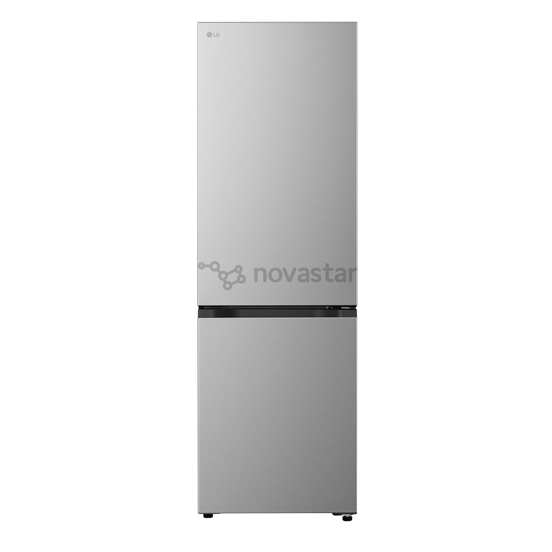 LG, Total No Frost, 333 L, height 186 cm, silver - Refrigerator