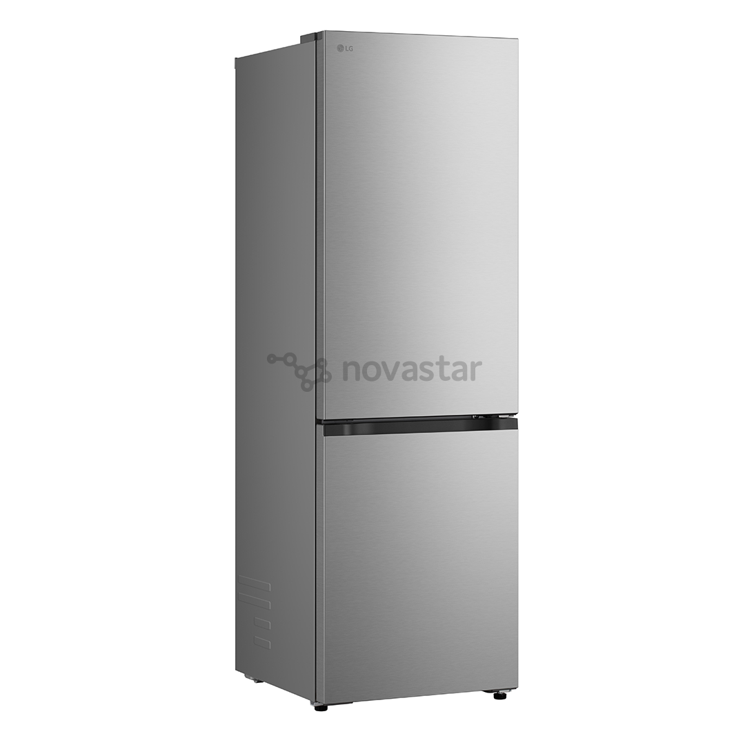 LG, Total No Frost, 333 L, height 186 cm, silver - Refrigerator