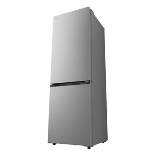 LG, Total No Frost, 333 L, height 186 cm, silver - Refrigerator